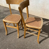 Duo of bistro chairs