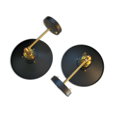 Pair of industrial wall light