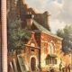 Old Oil Painting Copper Jan Beekhout Street Scene Dutch Middle Ages