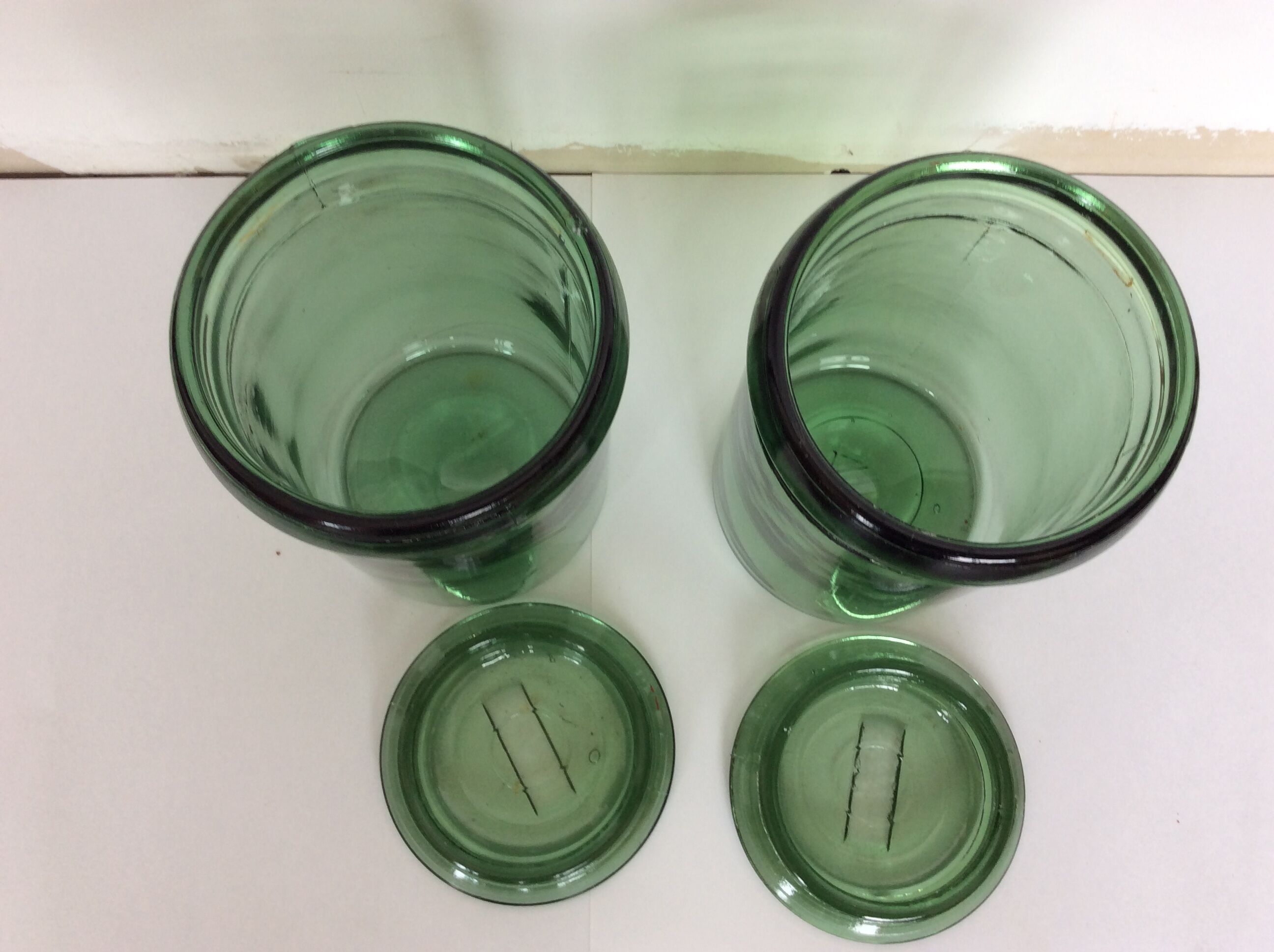 Duo of vintage jars