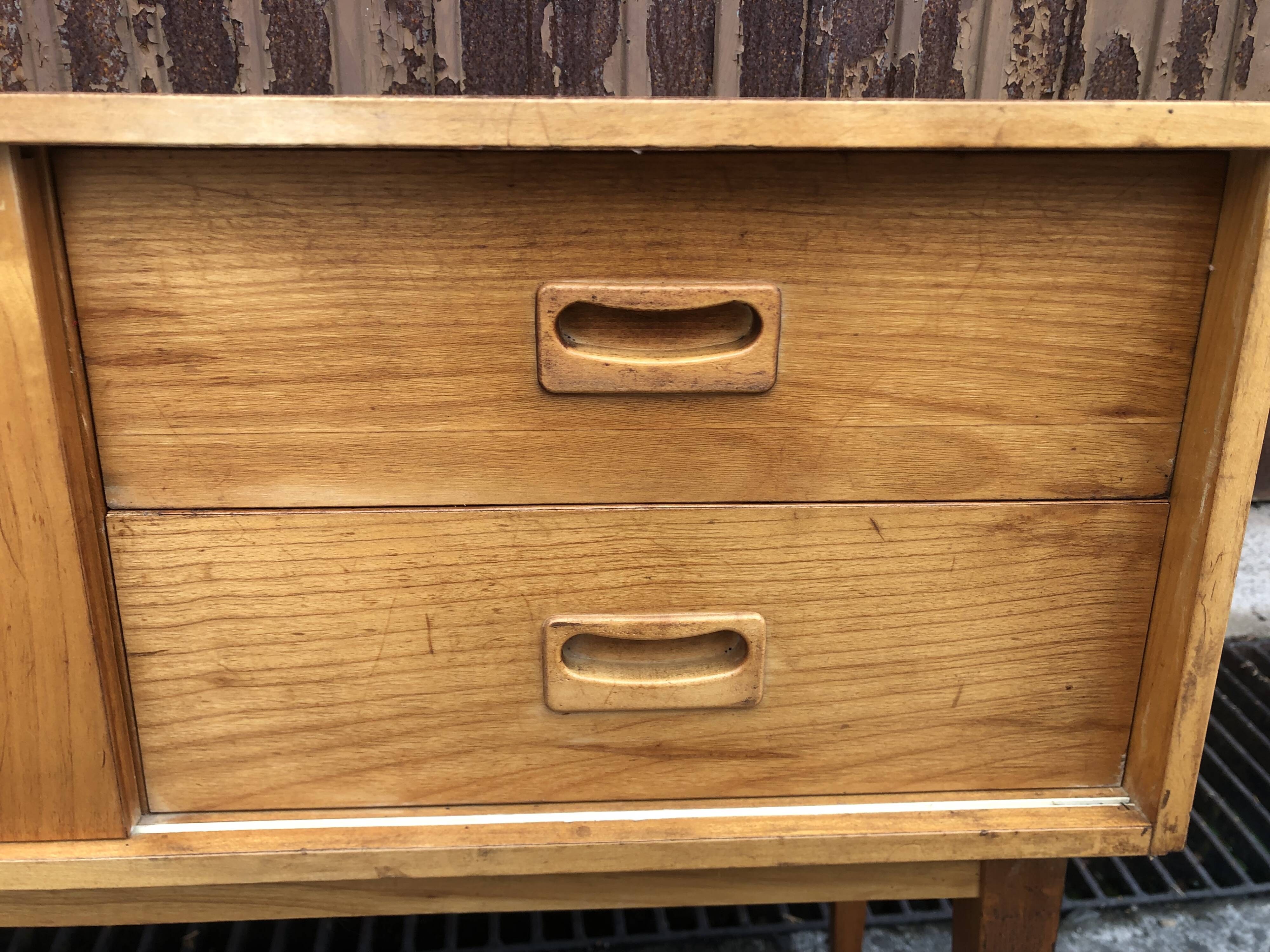 Sideboard Storage Scandinavian blond wood from the 60s