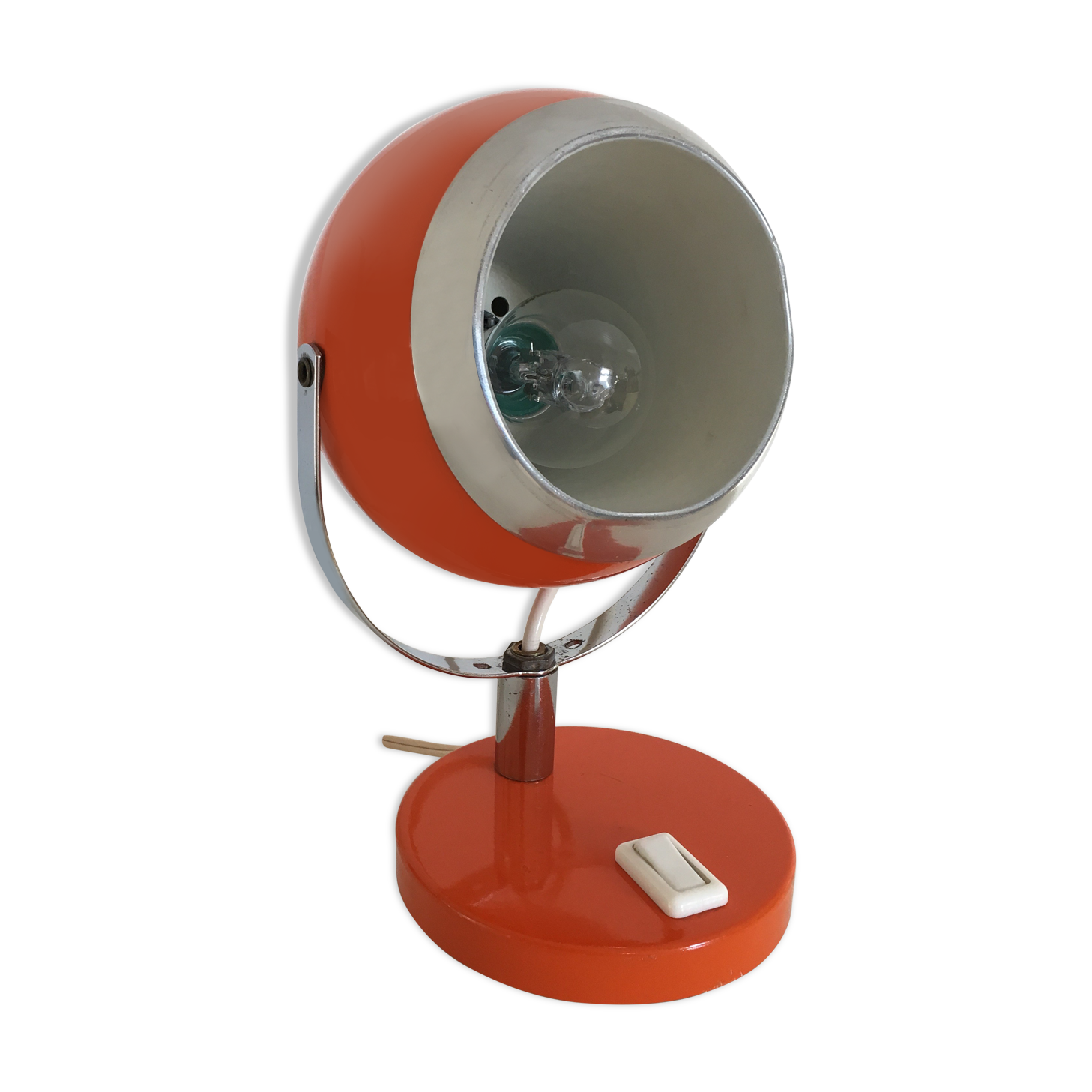 Lampe Eyeball orange 1970