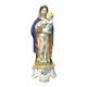 Virgin and child in earthenware of quimper early twentieth century