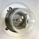 Dark grey explosion proof lamp with black enameled shade, 1970s