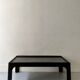 Black fibreglass coffee table by Magistretti, design 1970.