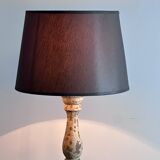 Lampe en bois patiné Shabby chic