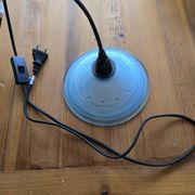 Art Deco blue globe lamp