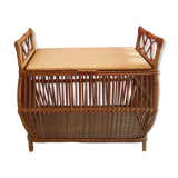 1960 rattan toy chest