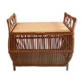 1960 rattan toy chest