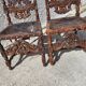 Pair of large chairs to restore in carved wood of the xix th century ref je