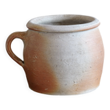 Rustic Antique Stoneware Jar with Handle