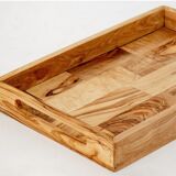 Plateau en bois d'olivier naturel
