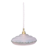 Vintage frosted glass lampshade pendant light