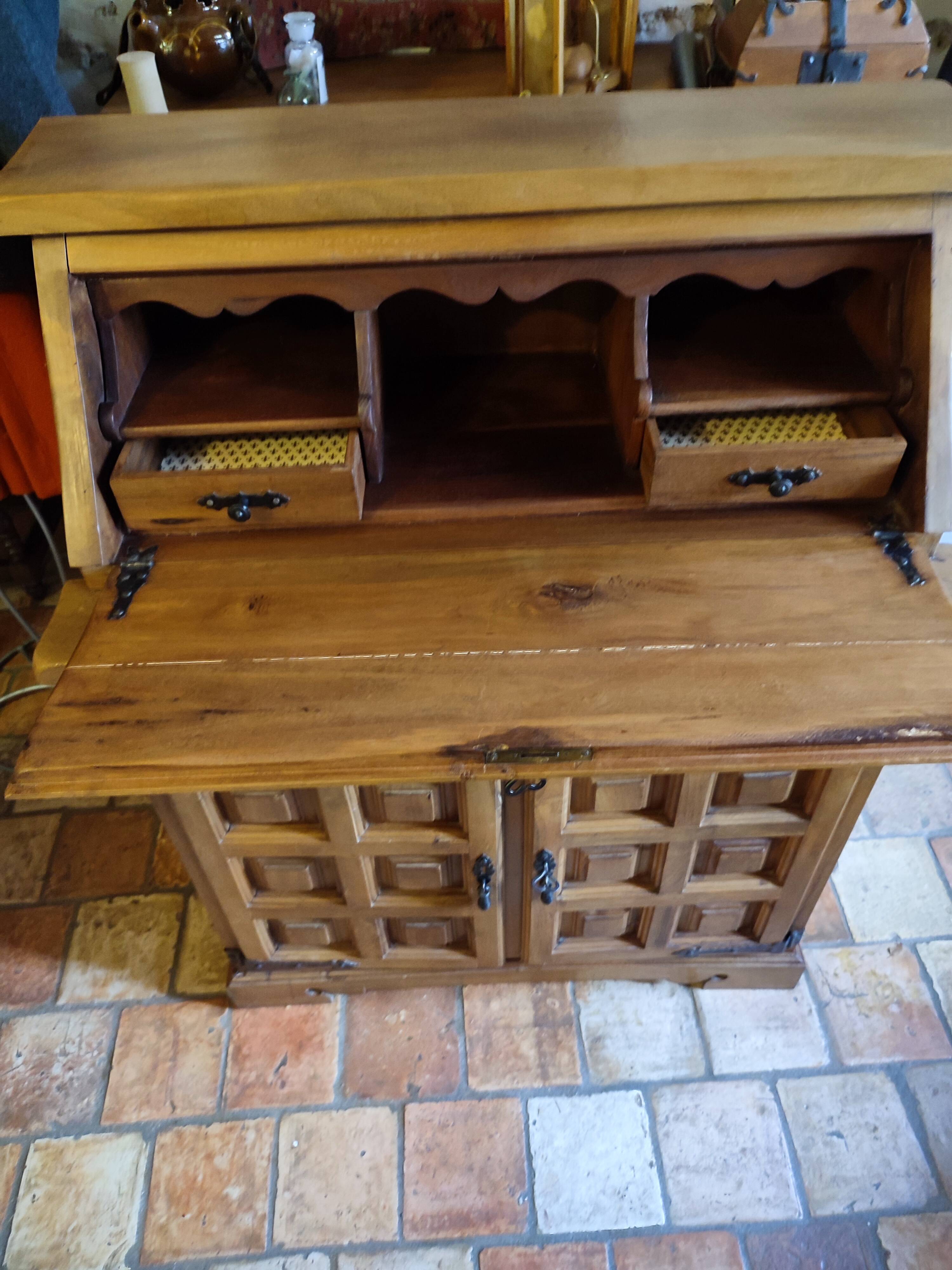 Spanish catalan baroque writing desk