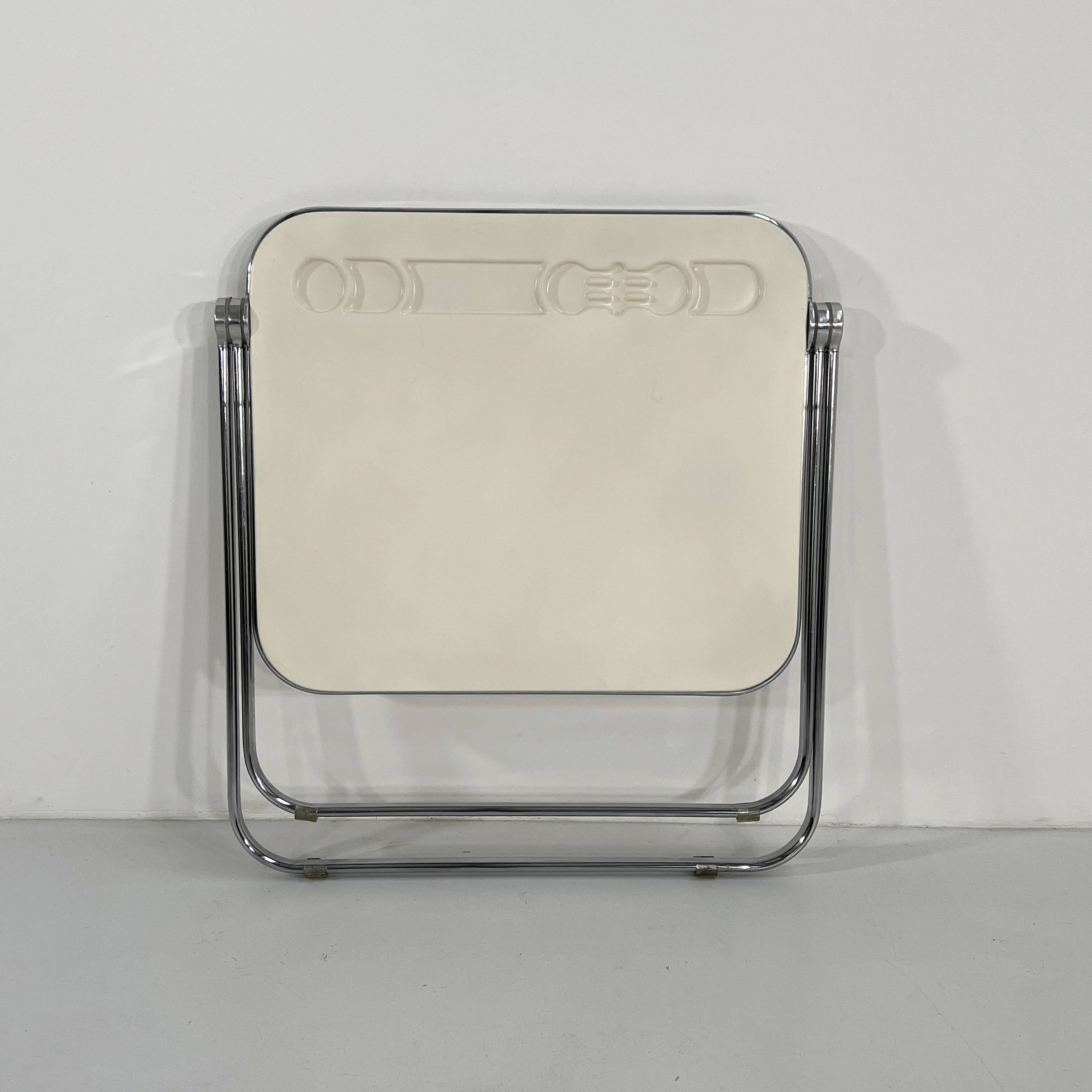 Platone white folding desk by Giancarlo Piretti for Anonima Castelli 1970