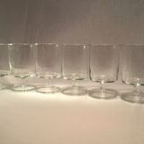 6 glasses vintage