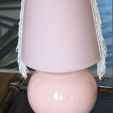 Pink ceramic ball lamp