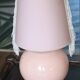 Lampe boule en céramique rose