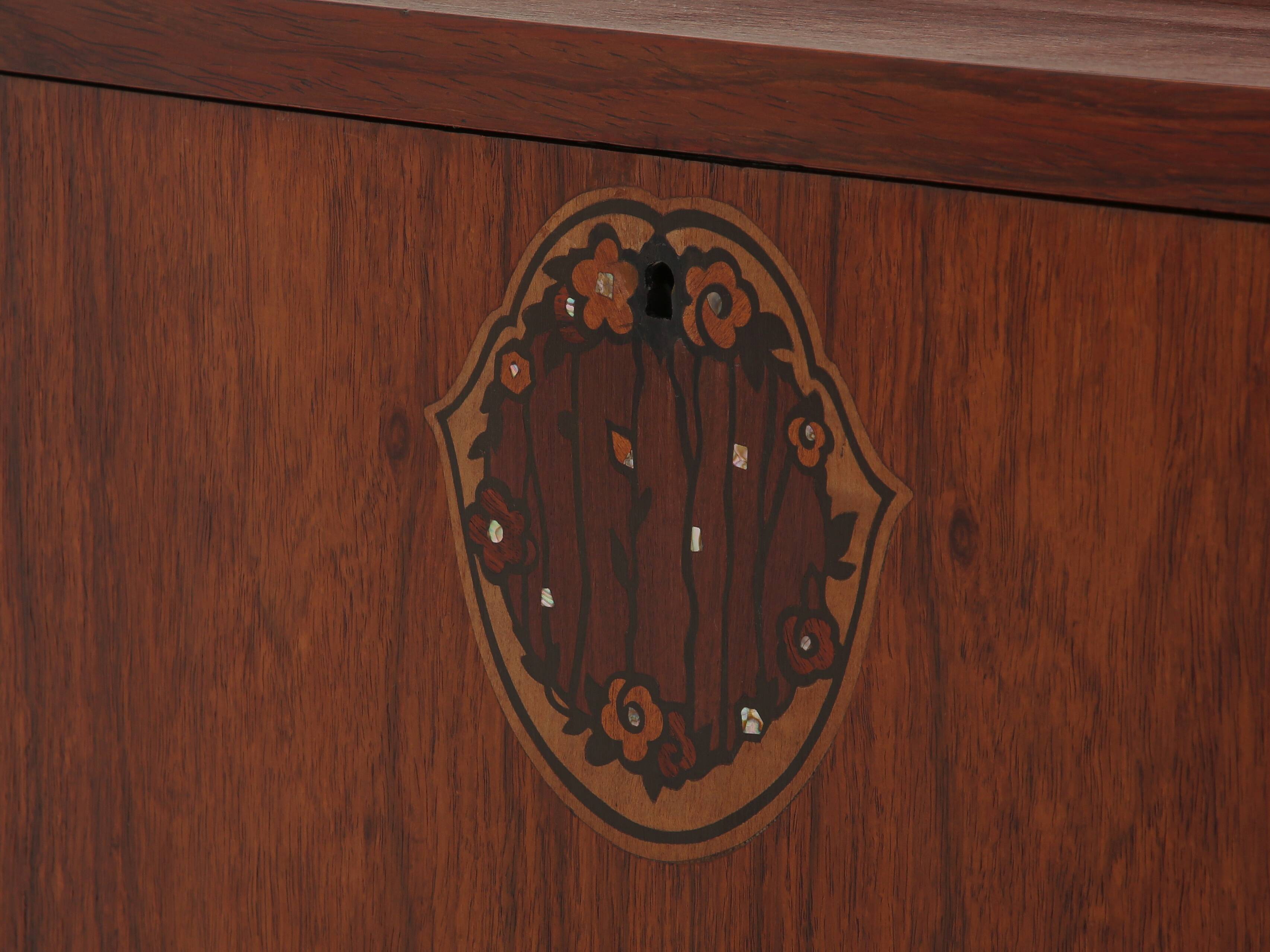 Louis Majorelle secretary cabinet in rosewood circa 1910