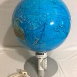 Lampe globe terre scan globe type 2000z made in danemark 1976 + support gris