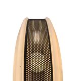 Lampada da terra Anni 70 in Ferro e Vetro di Murano Design Industriale