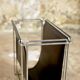 Gérard Rignault faux leather and metal magazine rack