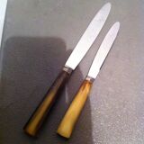 Ancient knives, sleeve horned inox blades