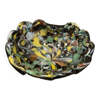 Vintage multicoloured Murano ashtray