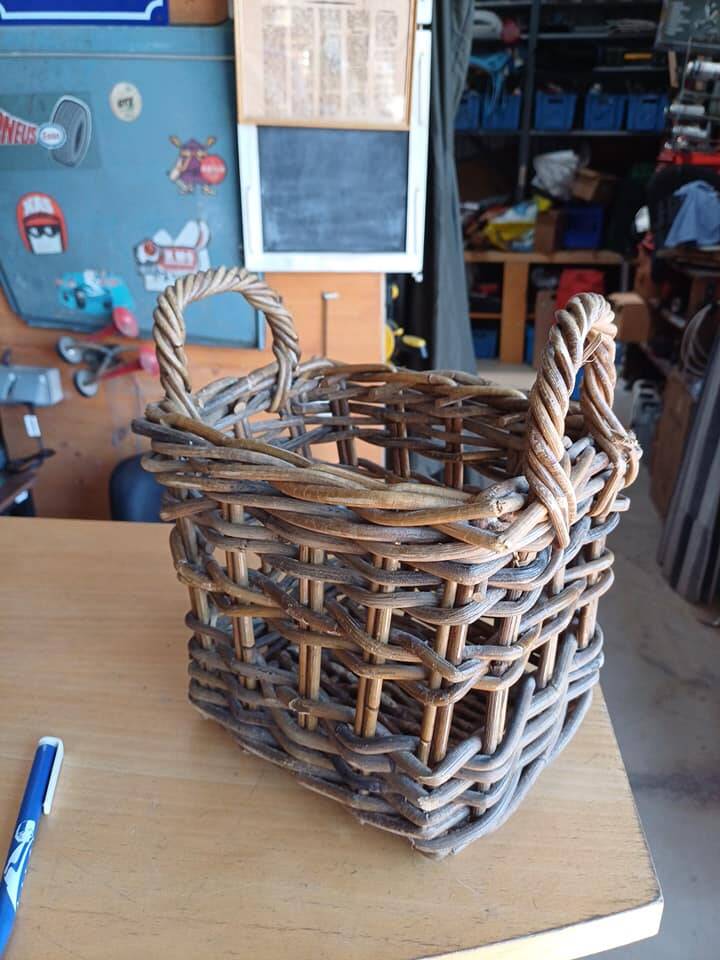 Vintage wicker basket