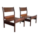 Paire de chaises en cuir