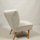 Vintage cocktail chair beige boucle expo 58