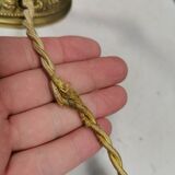 Very old Danish table lamp in brass and metal. 1930-1950s