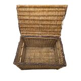 Old Large French Wicker Basket, 1st half 1900s