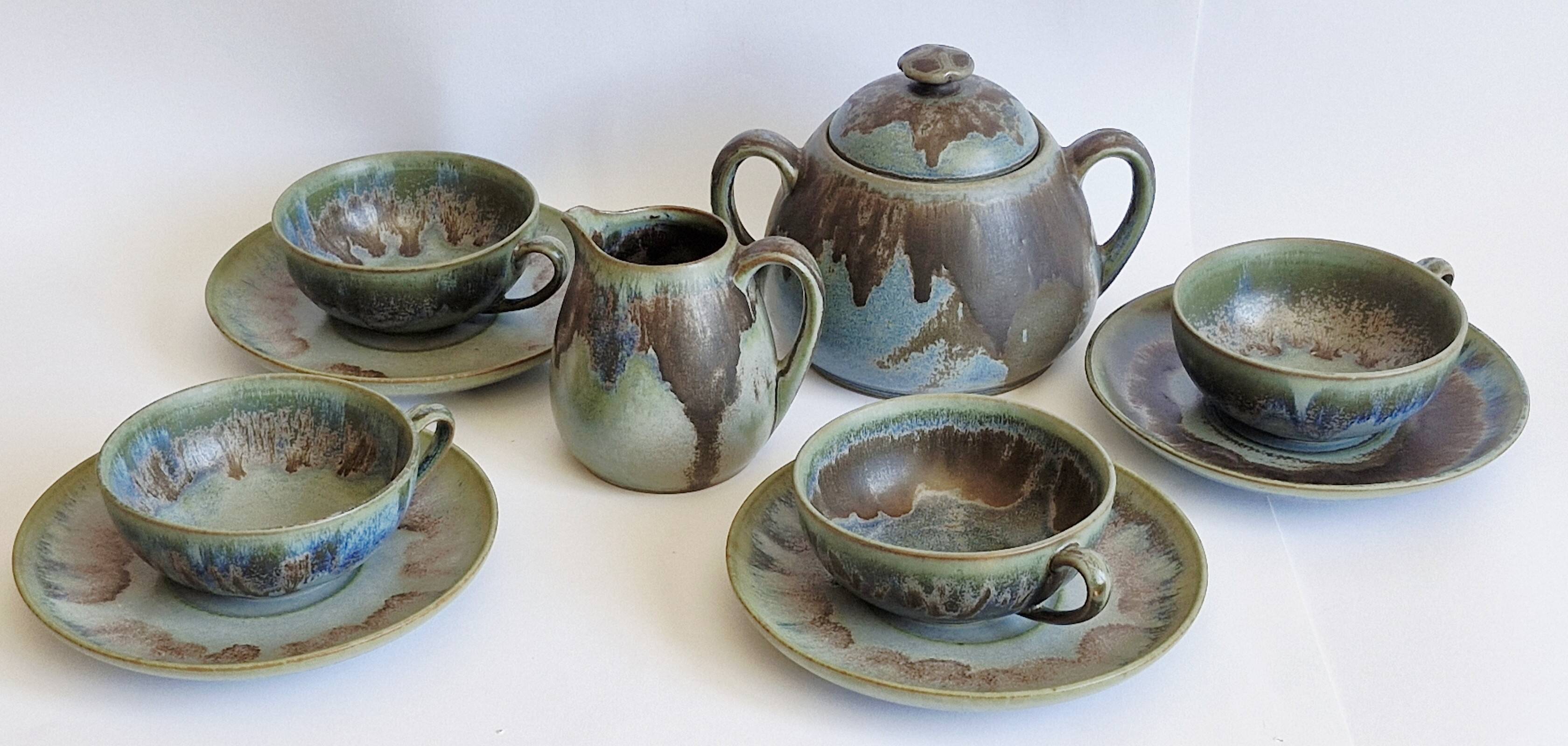 Denbac stoneware coffee set