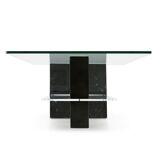 Mid-Century Italian Marble and Glass Coffee Table, 1970s