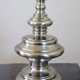 Large table lamp in satin-chrome steel by Goffredo Reggiani, Italy 1970s