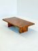 Table basse vintage par Smania en bois de noyer.