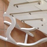 Worker painted wooden art deco form