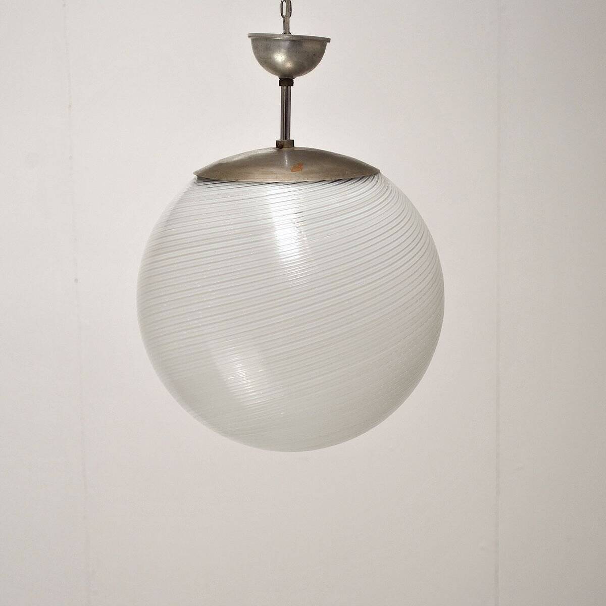 Suspended Sphere Lamp by Alessandro Diaz de Santillana, 1950s