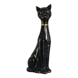 Statuette chat céramique