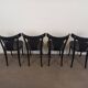 Black bistro chairs set of 4