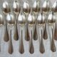 12 Silver-plated metal teaspoons 18 grs, Uniplat model