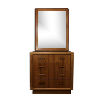 60s 70s teak sideboard dresser & mirror Danish Design Denmark 60s 70s