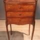 Flower marquetry bedside table in Louis XV style