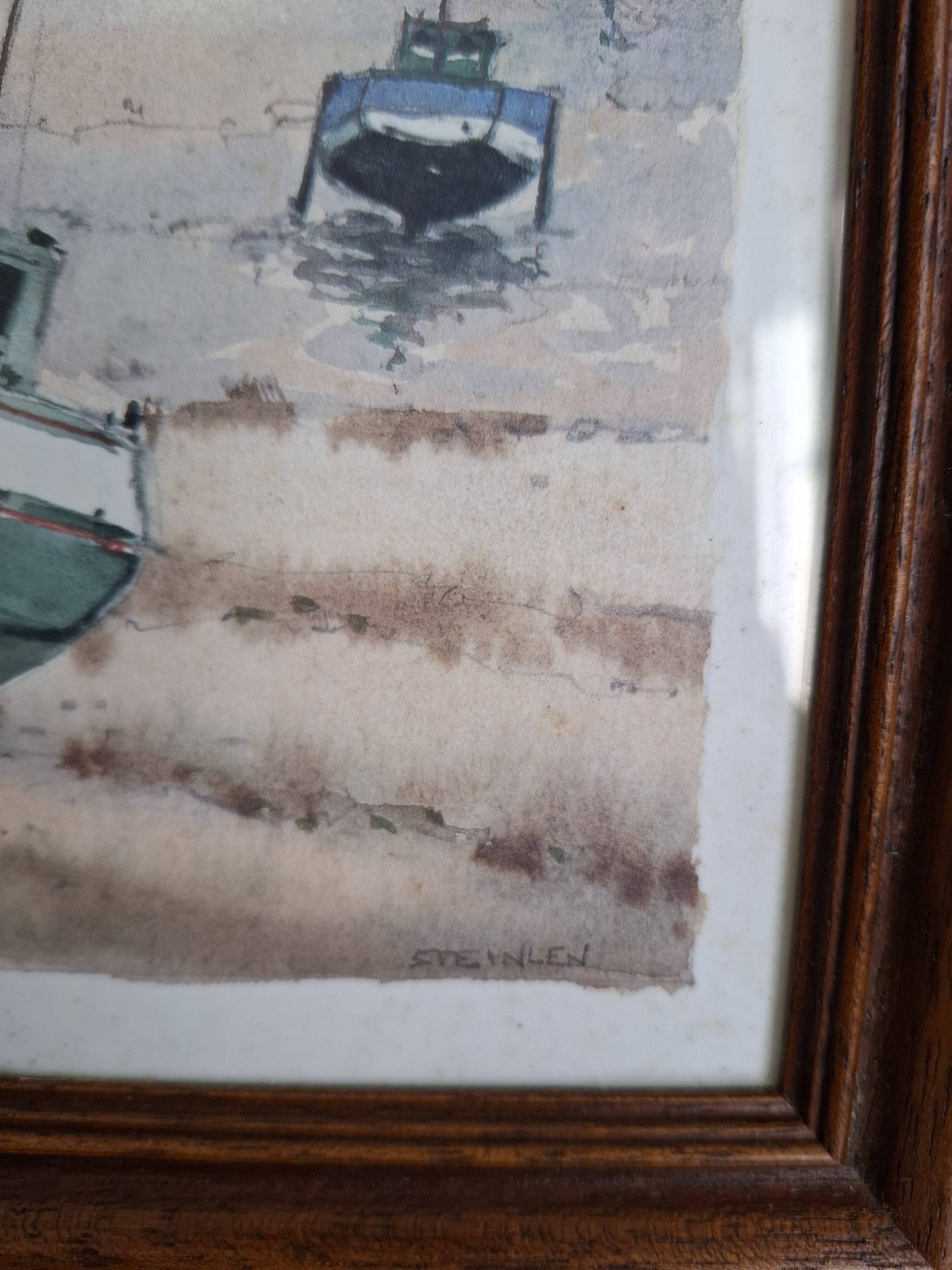Original watercolour by Steinlen
