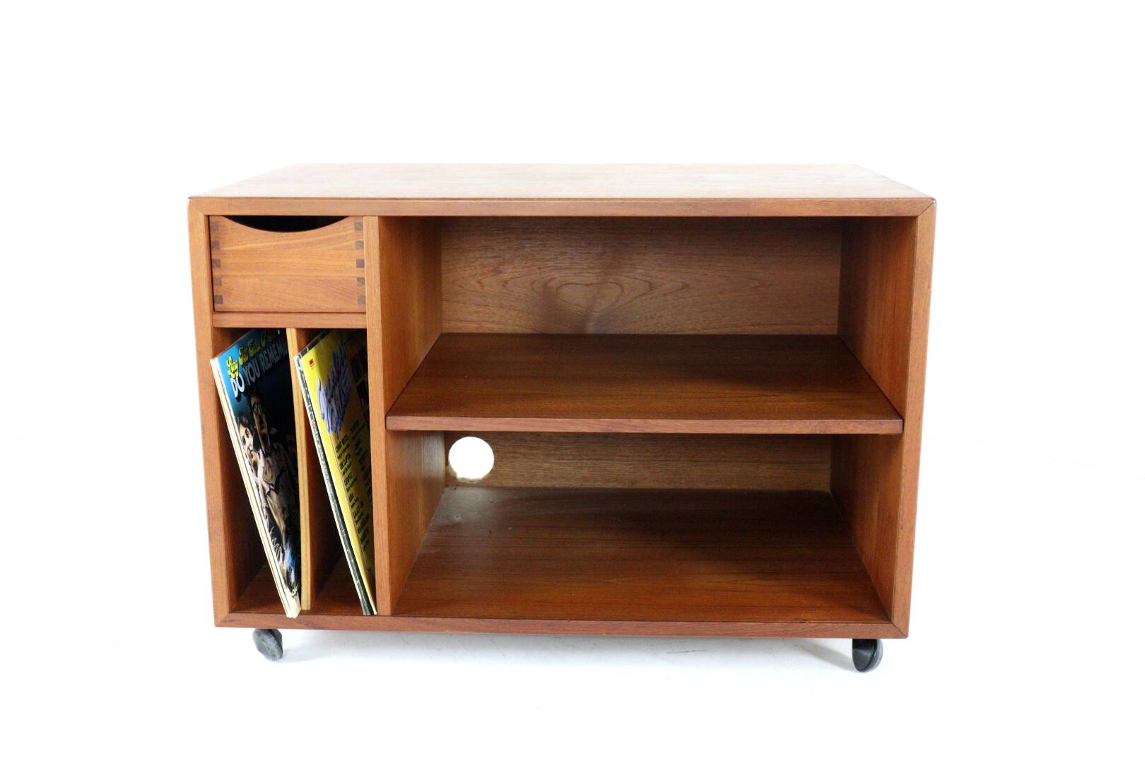Vintage Dyrlund teak audio cabinet 'Glämmel'