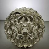 Bubble ceiling lamp in molded glass