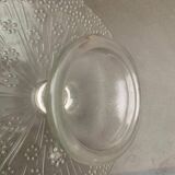 Vintage Scandinavian glass cake stand
