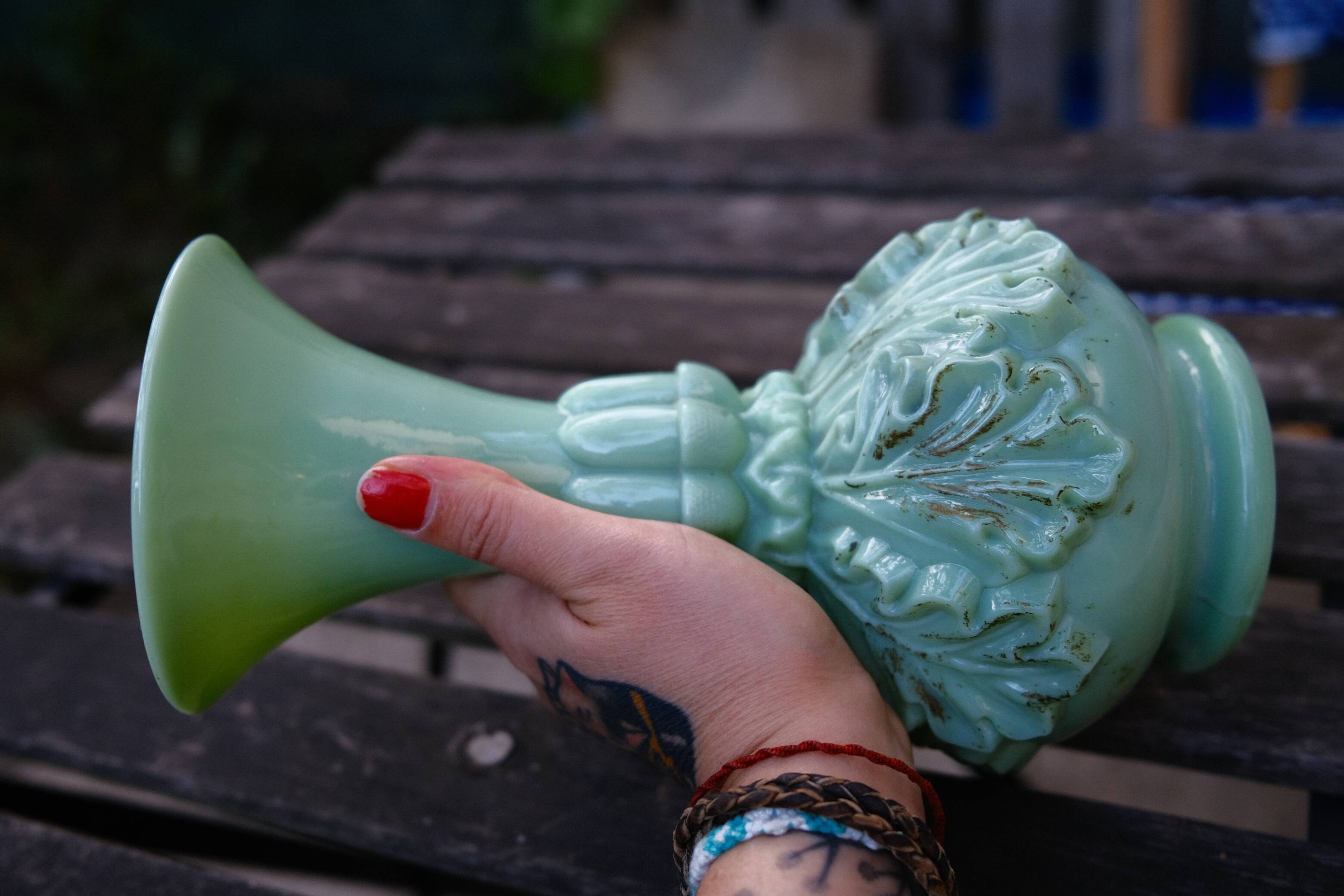 vase opaline 25 cm