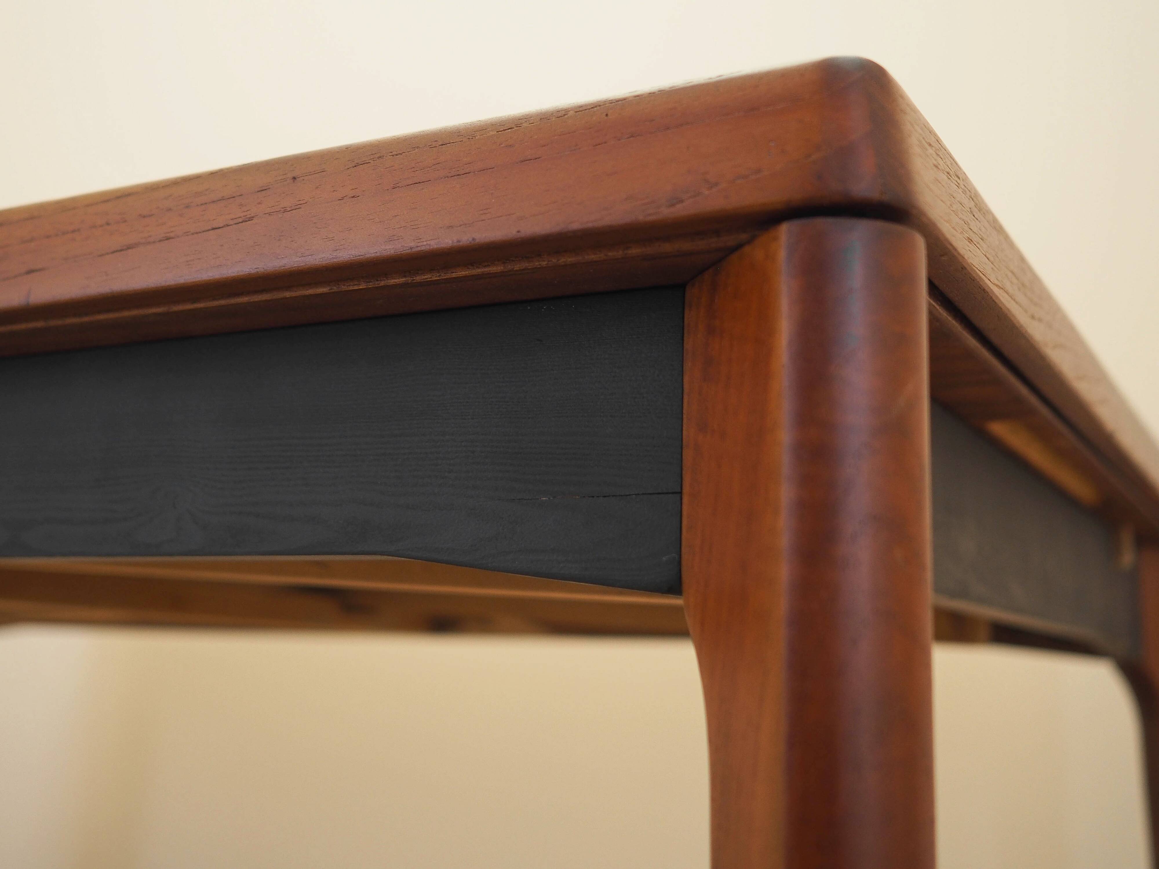 Teak extending dining table Henning Kjærnulf, Vejle, 1960s